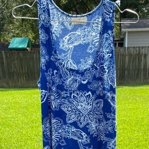 Bobbie Brooks blue long summer tank dress!